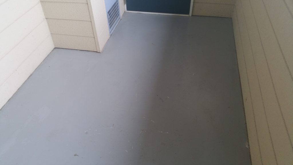 高崎市　Kアパート　通路　エポキシ樹脂　塗床工事|施工後