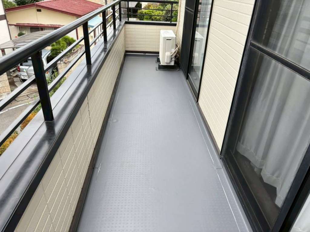 高崎市 Y様邸 バルコニー防水工事 塩ビシート防水 雨漏り修理 |施工後
