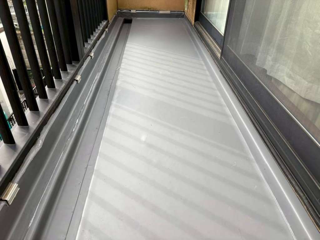 邑楽町 S様邸 積水ハウス ベランダ防水工事 防水シートカバー工法|施工後